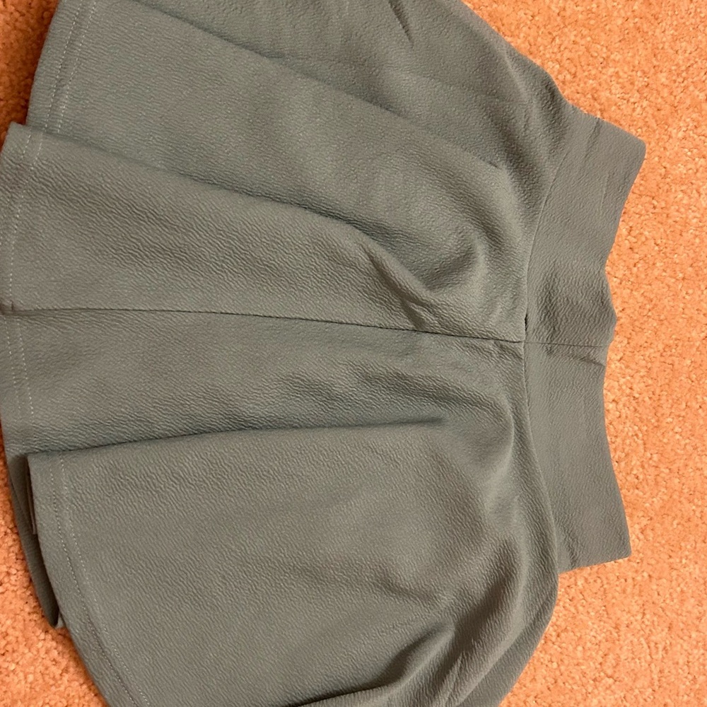 Green-Blue Pleated Skirt